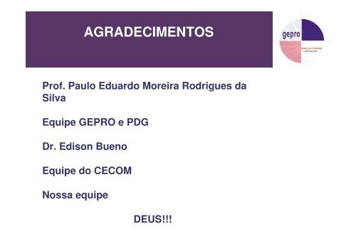 GESTÃƒÂƒO POR PROCESSOS CECOM - Unicamp