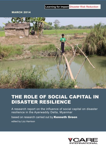 Social Capital Disaster Resilience Myanmar