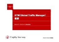 GTM（Global Traffic Manager ） - F5ネットワークスジャパン株式会社