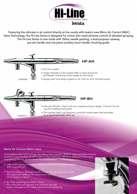 Airbrush product catalogue - Iwata Airbrush