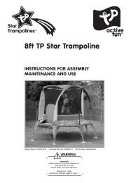 8ft TP Star Trampoline INSTRUCTIONS FOR ASSEMBLY ...