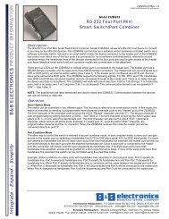 232MSS2 - Datasheet - RS-232 Four-Port Mini ... - B&B Electronics