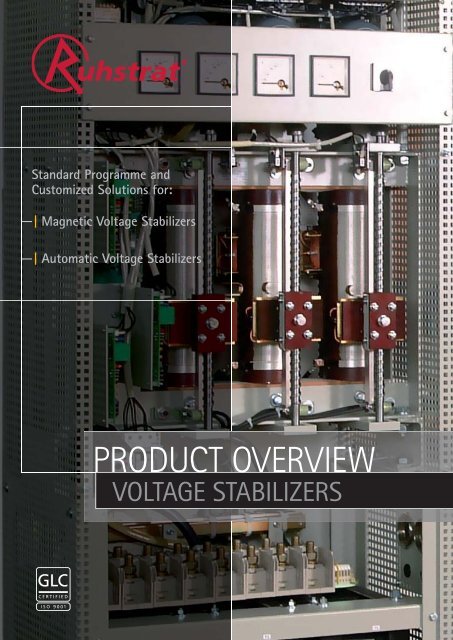 Product Overview Voltage Stabilizer - Ruhstrat GmbH