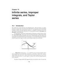 10. Infinite series, improper integrals, and Taylor series