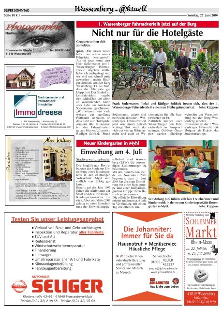 Ausgabe als PDF herunterladen - Gewerbeverein Wassenberg eV