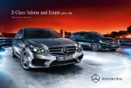 E-Class Saloon and Estate price list - Mercedes-Benz (UK)