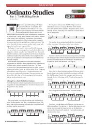 Ostinato Studies - Modern Drummer Magazine