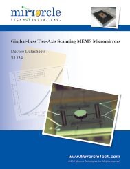 Gimbal-Less Two-Axis Scanning MEMS Micromirrors Device ...