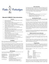 Musashi 6 DM4/5/C Chip Instructions - Tadao Technologies