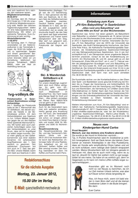 presbyteriumswahl am 5. februar 2012 - Gemeinde Quierschied