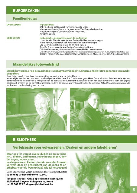 november 2012 - Gemeente Zingem