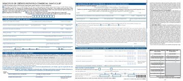 solicitud de crédito rotativo comercial sam's club - AEAP.es