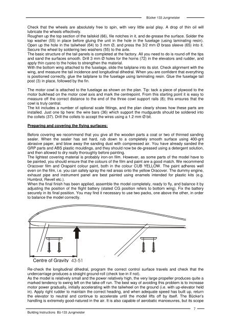 Download Manual for Aero-naut Buecker Jungmeister 133