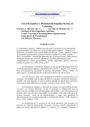 Fasciola hepatica y Distomatosis hepÃ¡tica bovina en Venezuela