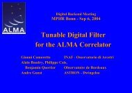 Tunable Digital Filter for the ALMA Correlator - RadioNet