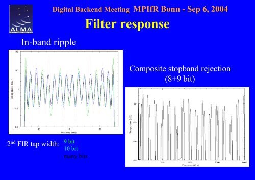 Tunable Digital Filter for the ALMA Correlator - RadioNet