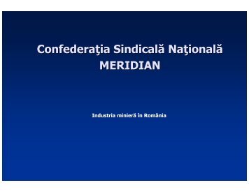 Industria Miniera din Romania - CSN Meridian