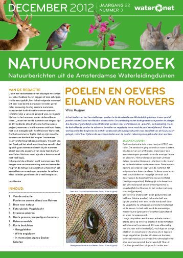 Natuuronderzoek 2012 03 - Waternet