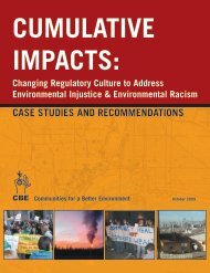 Cumulative Impacts - Communities for a Better Environment