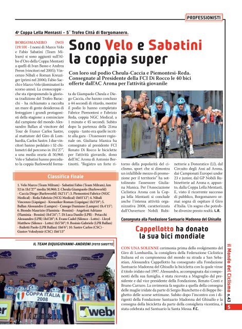 settembre - Federazione Ciclistica Italiana