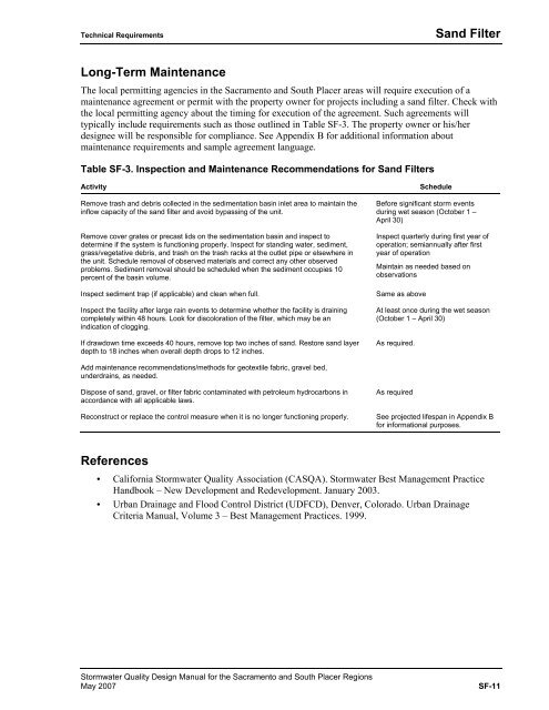 Stormwater Quality Design Manual (May 2007) - City of Sacramento ...