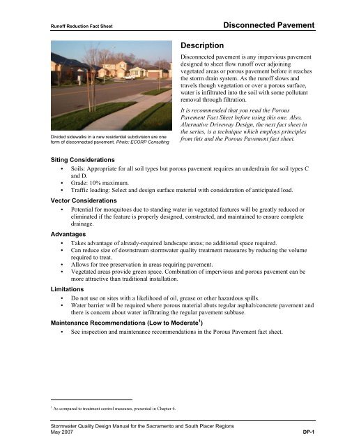 Stormwater Quality Design Manual (May 2007) - City of Sacramento ...