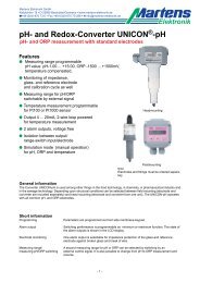 pH- and ORP measurement with standard electrodes - Martens ...