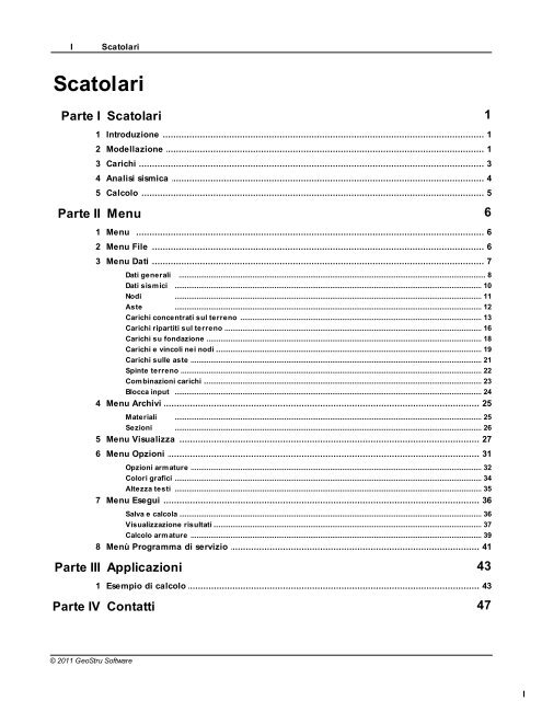 Manuale utente Scatolari - GeoStru Software