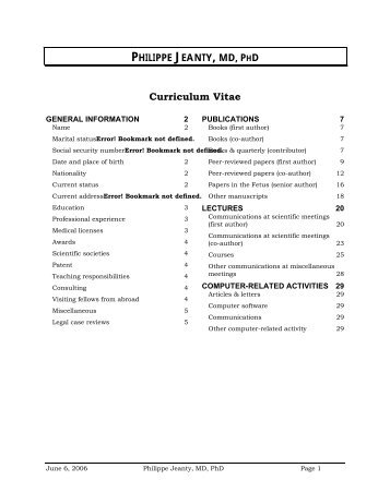 Resume mdphd