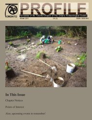 November 2011 - OAS Toronto Chapter - Ontario Archaeological ...