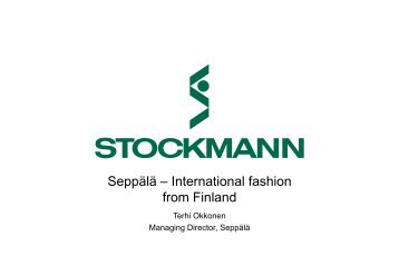 Seppälä – International fashion from Finland - Stockmann Group
