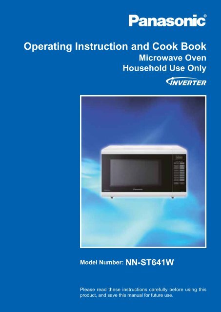 Panasonic NN-ST641W 32Litre Microwave User Manual Download