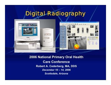 Digital Radiography - National Network for Oral Health Access