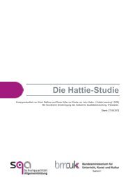 Die Hattie-Studie - SQA