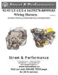 96-97 LT-1/LT-4 OBDII Wiring Harness Street & Performance