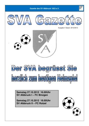 FC Binzgen-FC Rotzel.pdf - SV Albbruck