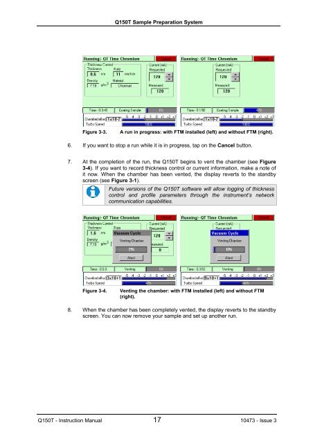 Q150T S/E/ES Sample Preparation System Instruction Manual