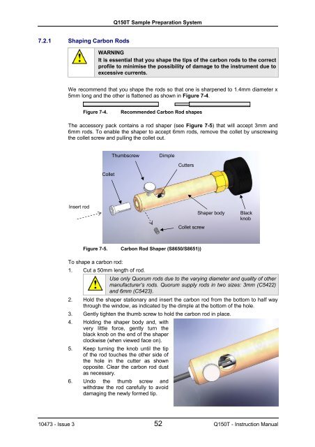 Q150T S/E/ES Sample Preparation System Instruction Manual