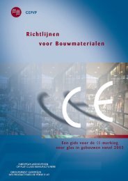 Richtlijnen voor Bouwmaterialen - Glass for Europe