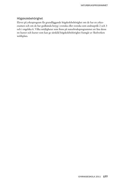 Kommentarer till Naturbruksprogrammet (1,0 MB) - Skolverket