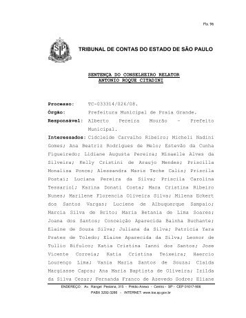 TRIBUNAL DE CONTAS DO ESTADO DE SÃO PAULO