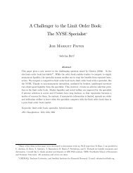 A Challenger to the Limit Order Book: The NYSE Specialistâ