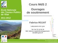 Cours MdS 2 Ouvrages de soutÃ¨nement - PENTES et TUNNELS