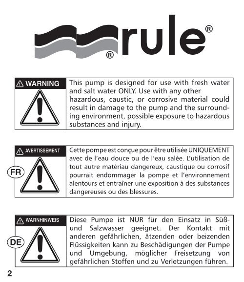 Rule Mate Instruction Manual - Seatronic