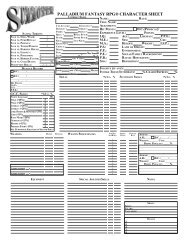 Summoner - RPG Sheets
