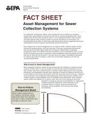 Fact Sheet on Asset Management for Sewer Collection Systems