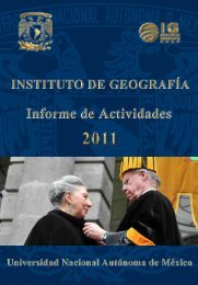 4Â°. Informe de Actividades - Instituto de GeografÃ­a - UNAM