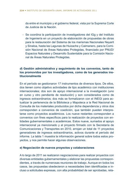 4Â°. Informe de Actividades - Instituto de GeografÃ­a - UNAM