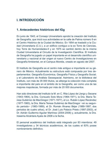 4Â°. Informe de Actividades - Instituto de GeografÃ­a - UNAM