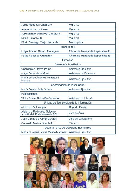 4Â°. Informe de Actividades - Instituto de GeografÃ­a - UNAM